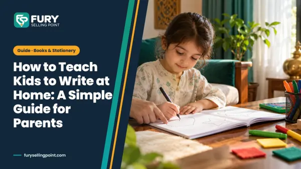 Young child tracing shapes at a home table as a parent shows how to teach kids to write