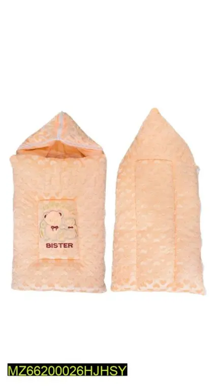 Baby Hooded Carry Nest Velvet Filled Warm Blanket