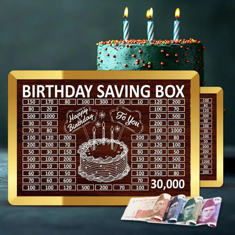 30, 000 PKR Birthday Savings Box for Kids Adults