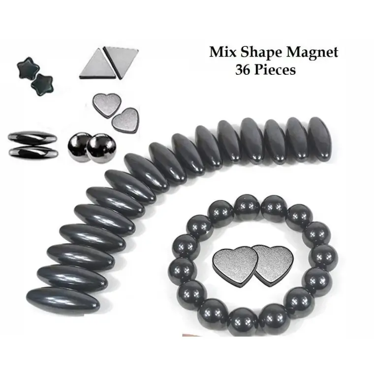 36-Piece Magnetic Shapes for Kids & Adults
