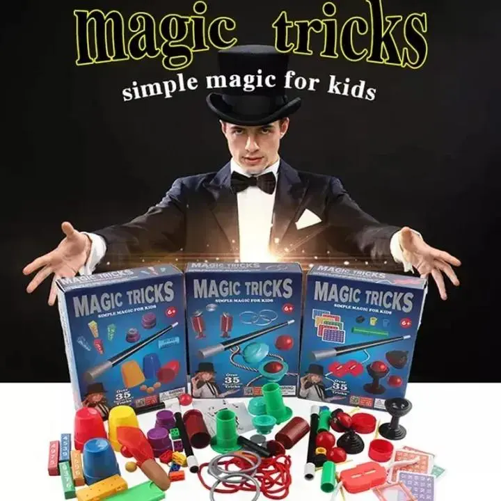 Magic Tricks Kit for Kids Safe Plastic Multicolor