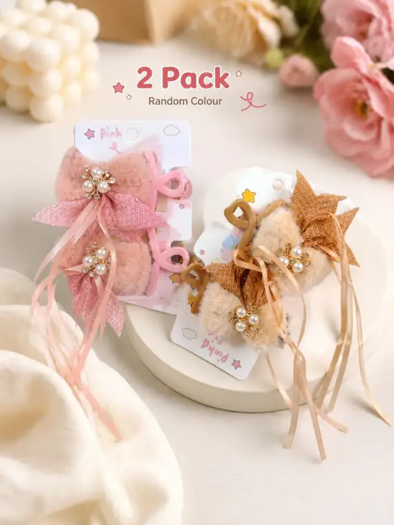 Girl's Hair Ponies Catcher 2 Pack