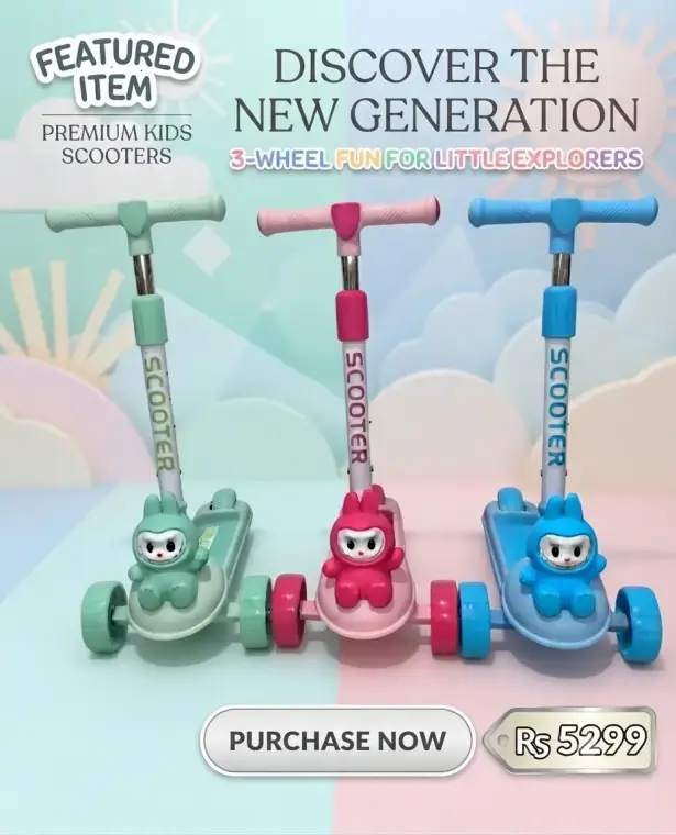 Kid's Scooty - 1 Pcs - Multicolor