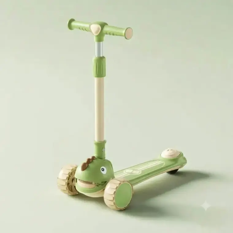Dinosaur Adventurer: Premium 3-Wheel Children’s Kick Scooter
