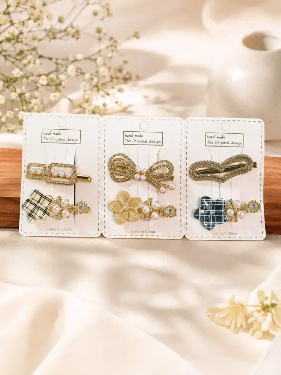 Girl's Beautiful Fancy 3 Pack Hair Pins