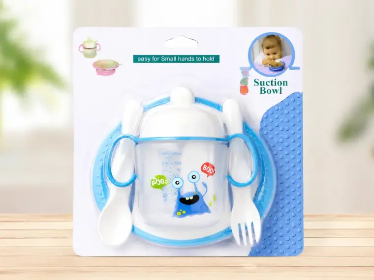 Plastic Pacifier And Feeding Spoon Set
