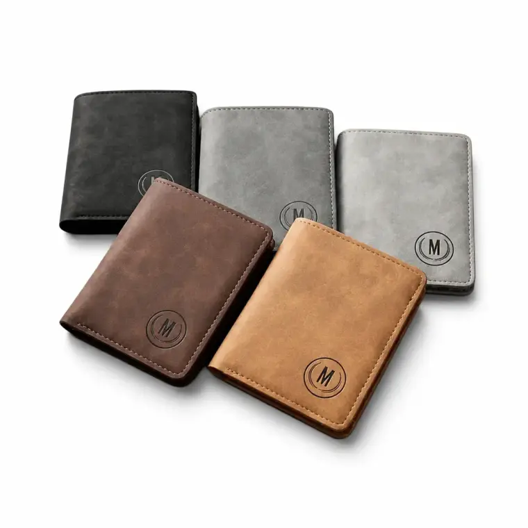 Trending M-Design RFID Wallet | Compact PU Card Holder with Coin Pocket for Men & Women