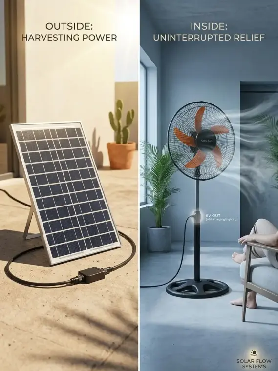 Portable Rechargeable Fan - 1 Pc, Easy to Use and Efficient Cooling Solution
