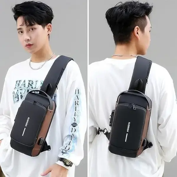 Unisex Anti Theft Cross Body Bag