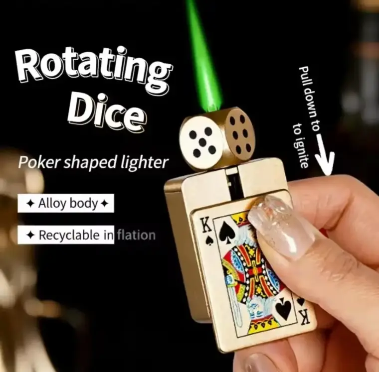 Refillable Fancy Ace Lighter Stylish Reusable Pocket Lighter