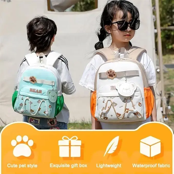Cute Teddy Bear Theme Backpack Kids Girls Boys Todlr Bkpack