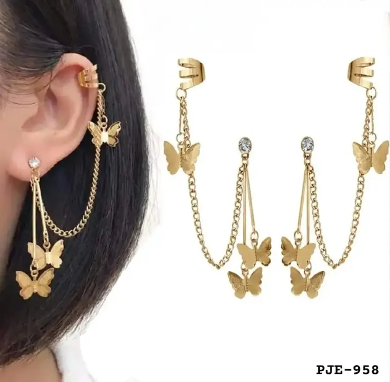 Butterfly Korean Trending Ear Cuffs PJE-958