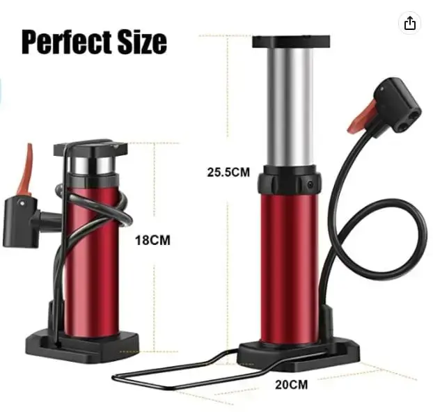 Universal Foot Air Pump Tyre Inflator Needle Nozzle Bike