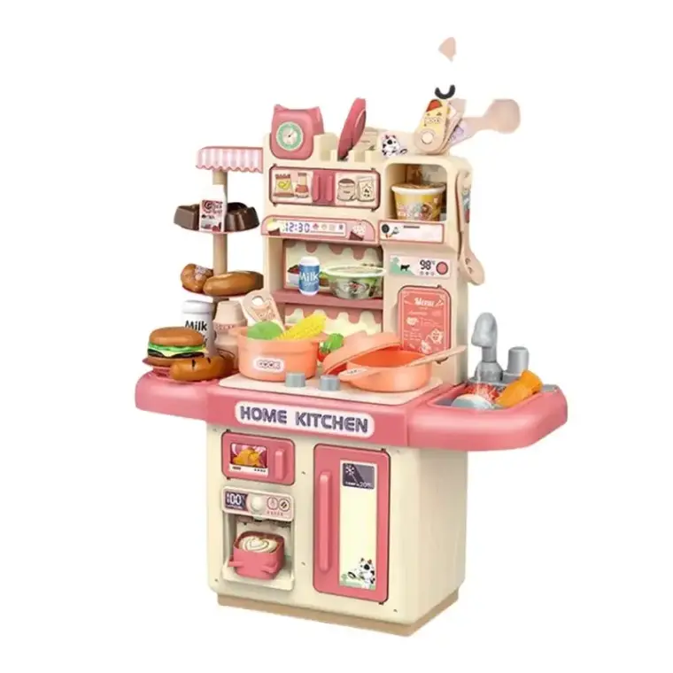 Inbealy | Kids DIY Dream Kitchen Playset with Lights & Steam