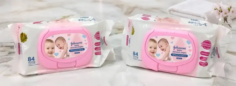 Johnsons Baby wipes pack of 3 Pcs