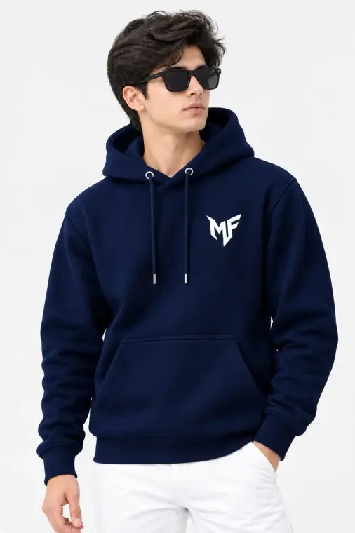 1 Pc Fleece Printed Hoodie