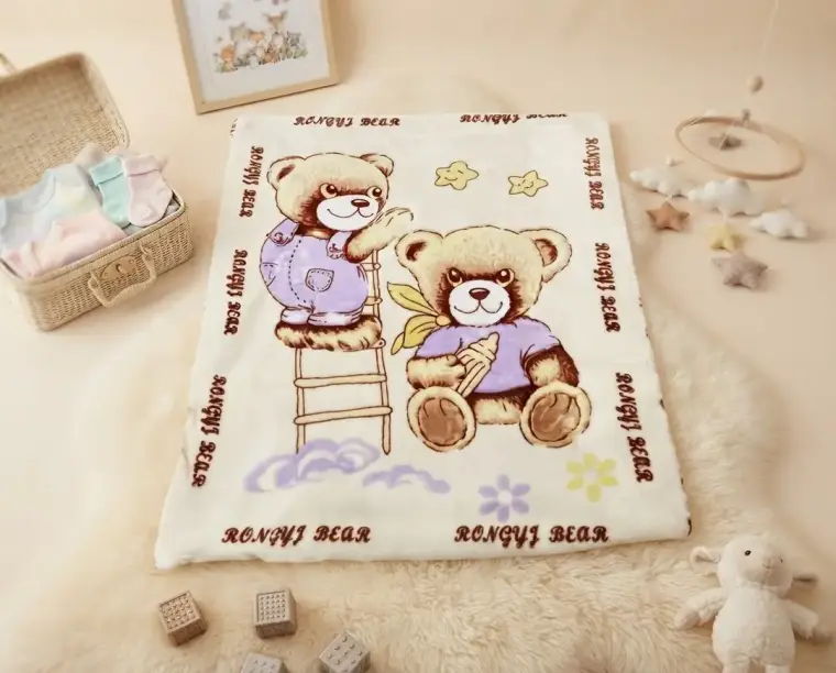 Baby blanket printed embossed double Ply Small