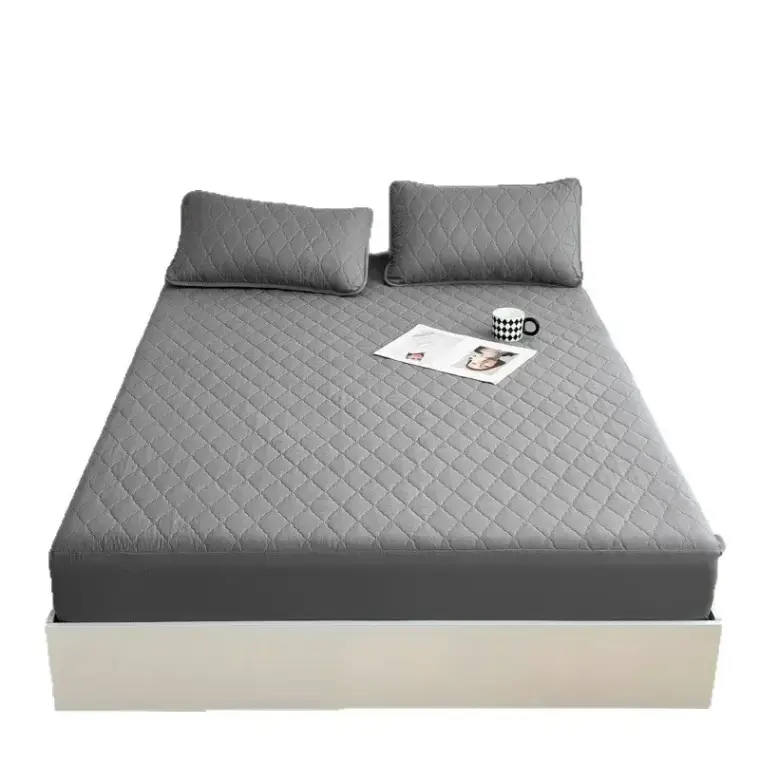 Micro Cotton Quilted Double Bedsheet Waterproof | Fitted