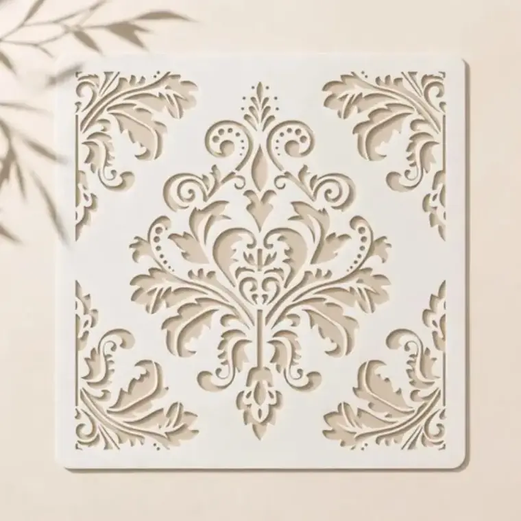 Casvena Motif Pattern Sheet Reusable Stencil for Wall