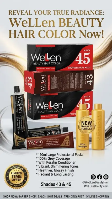 Wellen Hair Color Vibrancy Hair Dye- Black & Dark Brown