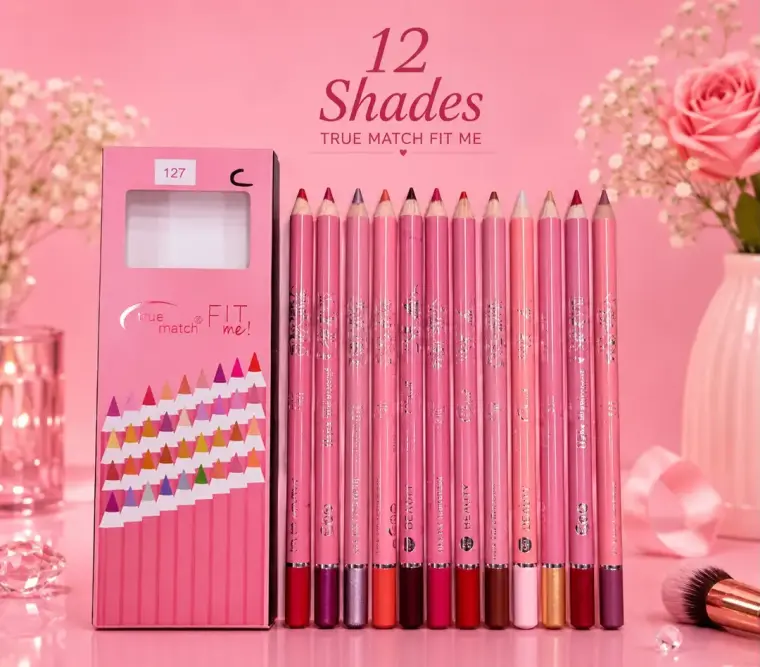Bold Coverage Lip Pencil 50 g - 12 Pcs