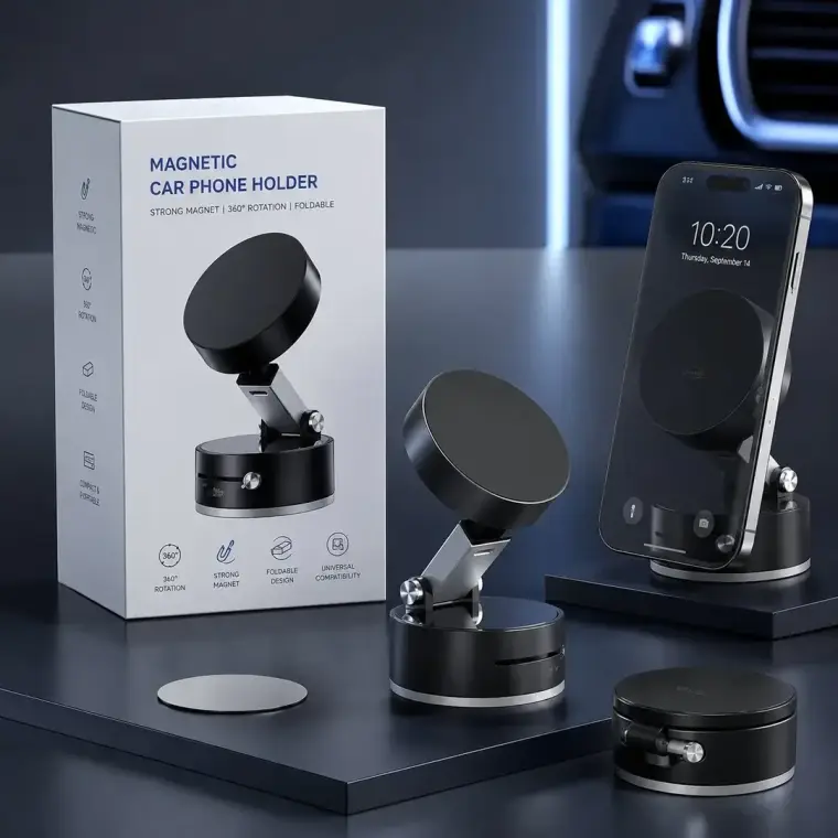 Universal Vacuum Magnetic Suction Cup Stand