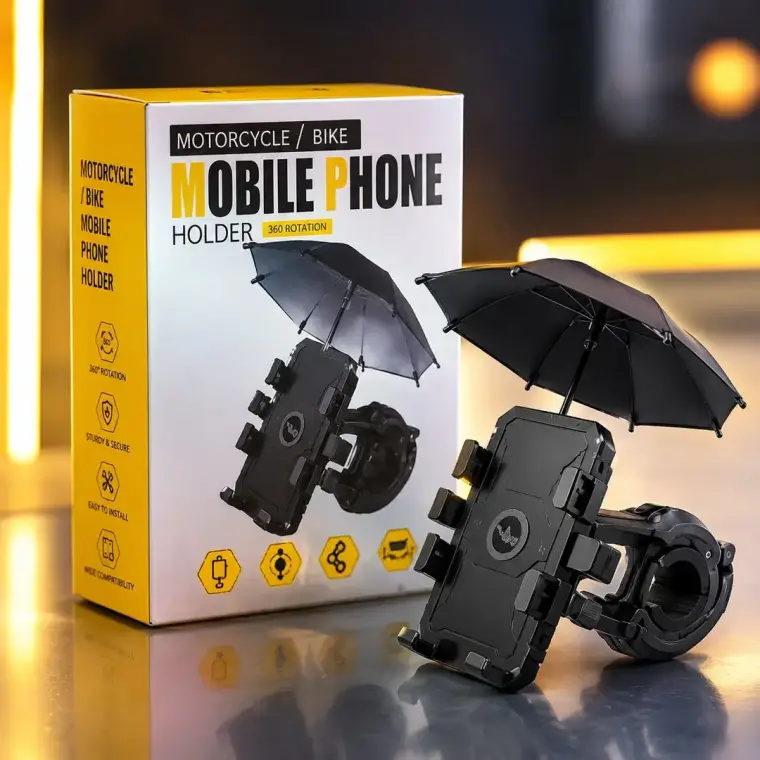 360° Motorcycle & Bike Mobile Phone Holder