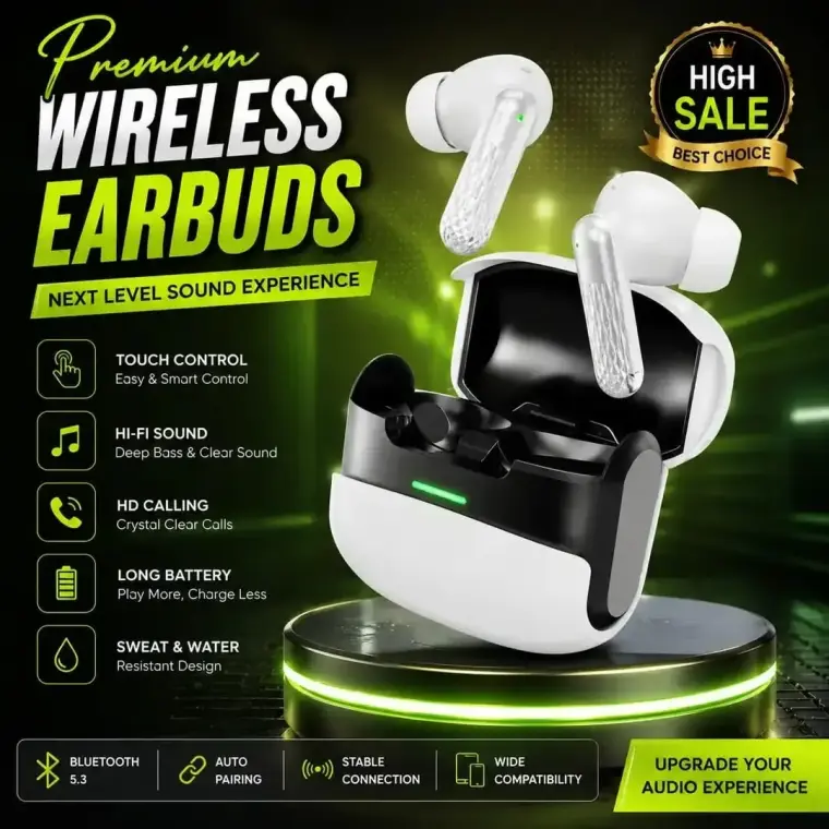 U39 True Wireless Bluetooth Earbuds with Charging Case