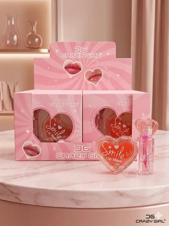 Crazy Girl 2 In 1 Lip Mask & Lip Oil, 1 Pack