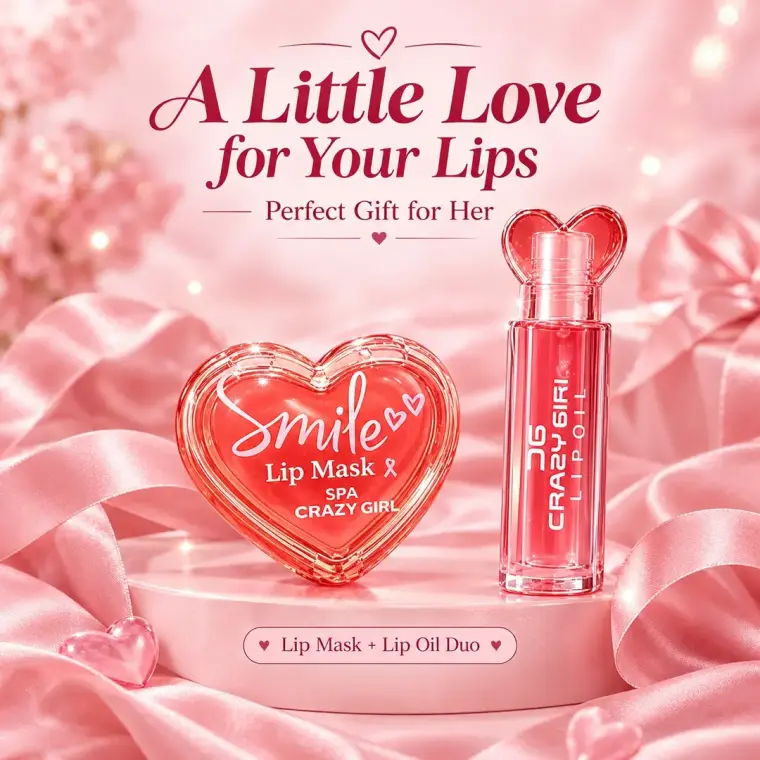 2 In 1 Lip Oil + Lip Mask Set