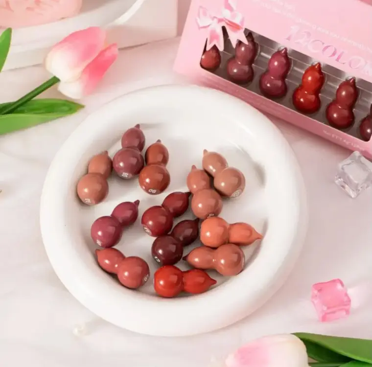 12 Pcs High Pigmented Mini Capsule Lipstick