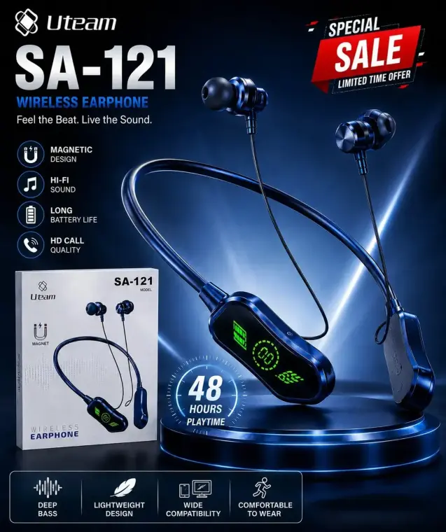 Morui M06 Power Neckband Wireless Bluetooth