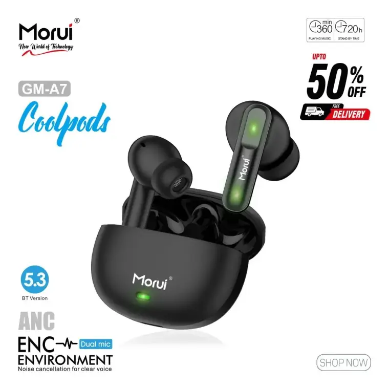 Morui GM-A7 CoolPods ANC & ENC Wireless Bluetooth Earbuds