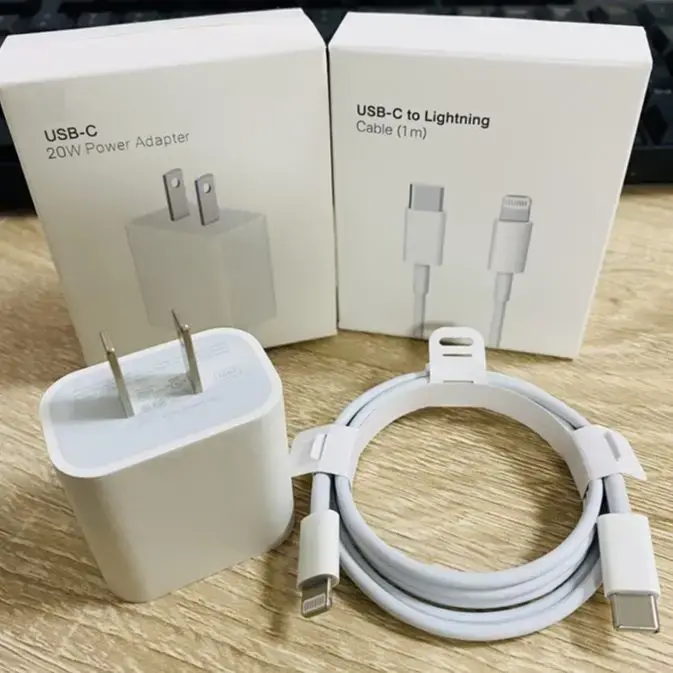 Original 20W Apple Super Fast Charger with Type-C to C Cable