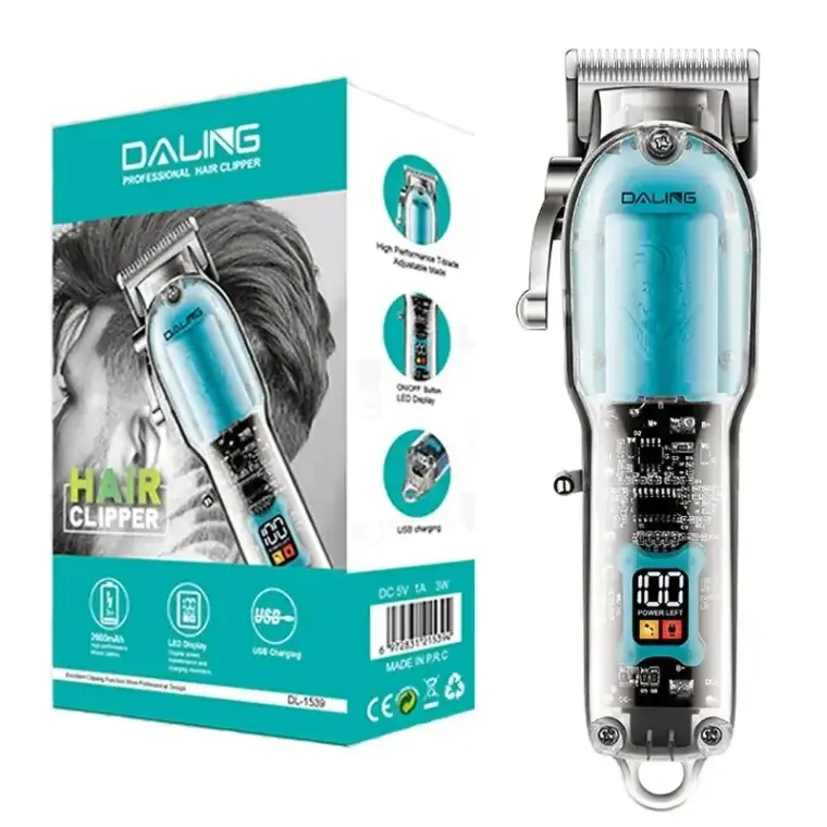 Transparent Daling DL-1539 Cordless Hair Clipper