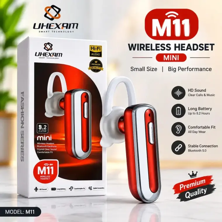 Red M11 Wireless Bluetooth HD Sound Clear Calls