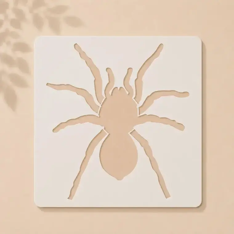 Casvena Tarantula Reusable Stencil for Wall & Canvas