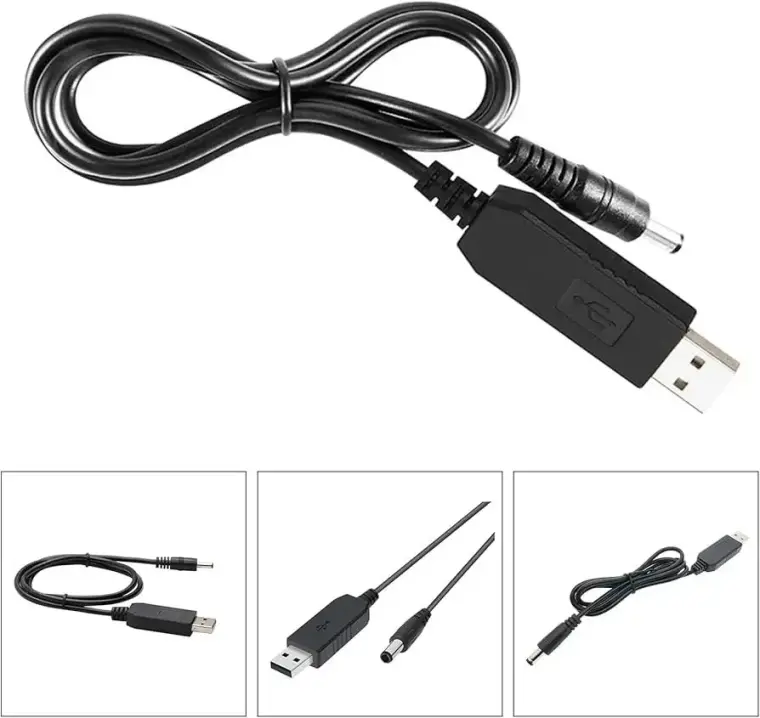 USB 5V to 12V Step Up Power Cable for WiFi Router