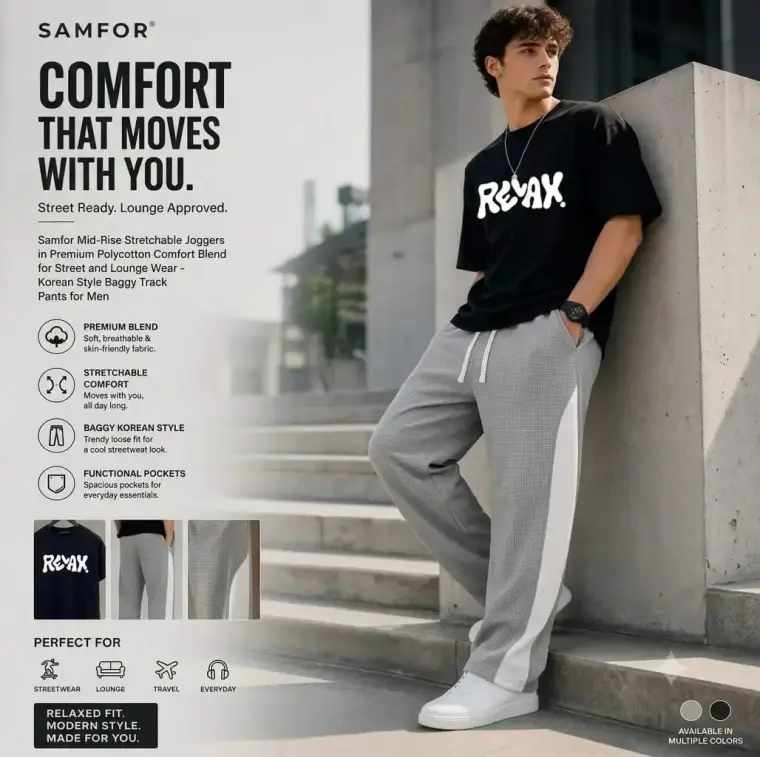 2 Pcs Men's Dri Fit Printed Track Suit
