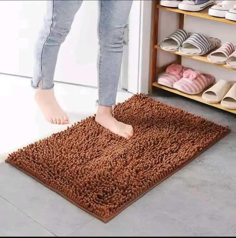 Microfiber Anti-Slip Bath Mat for Bathroom 23x15 Inch