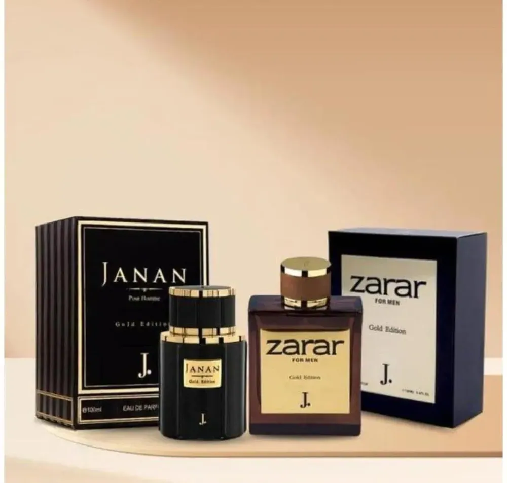 Alcohol-Free Men & Women Perfume Set Black Gold 100ml