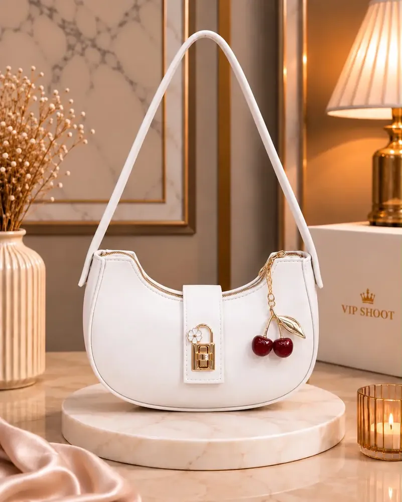 Women's Leather Plain Shoulder Bag