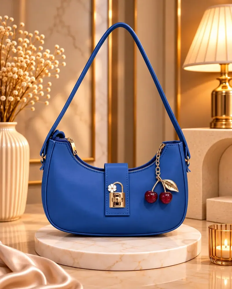 Women's Leather Plain Shoulder Bag
