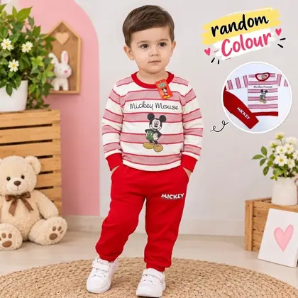 Winter Collection 2 Pcs Boy's Stylish Shirt And Trouser Set